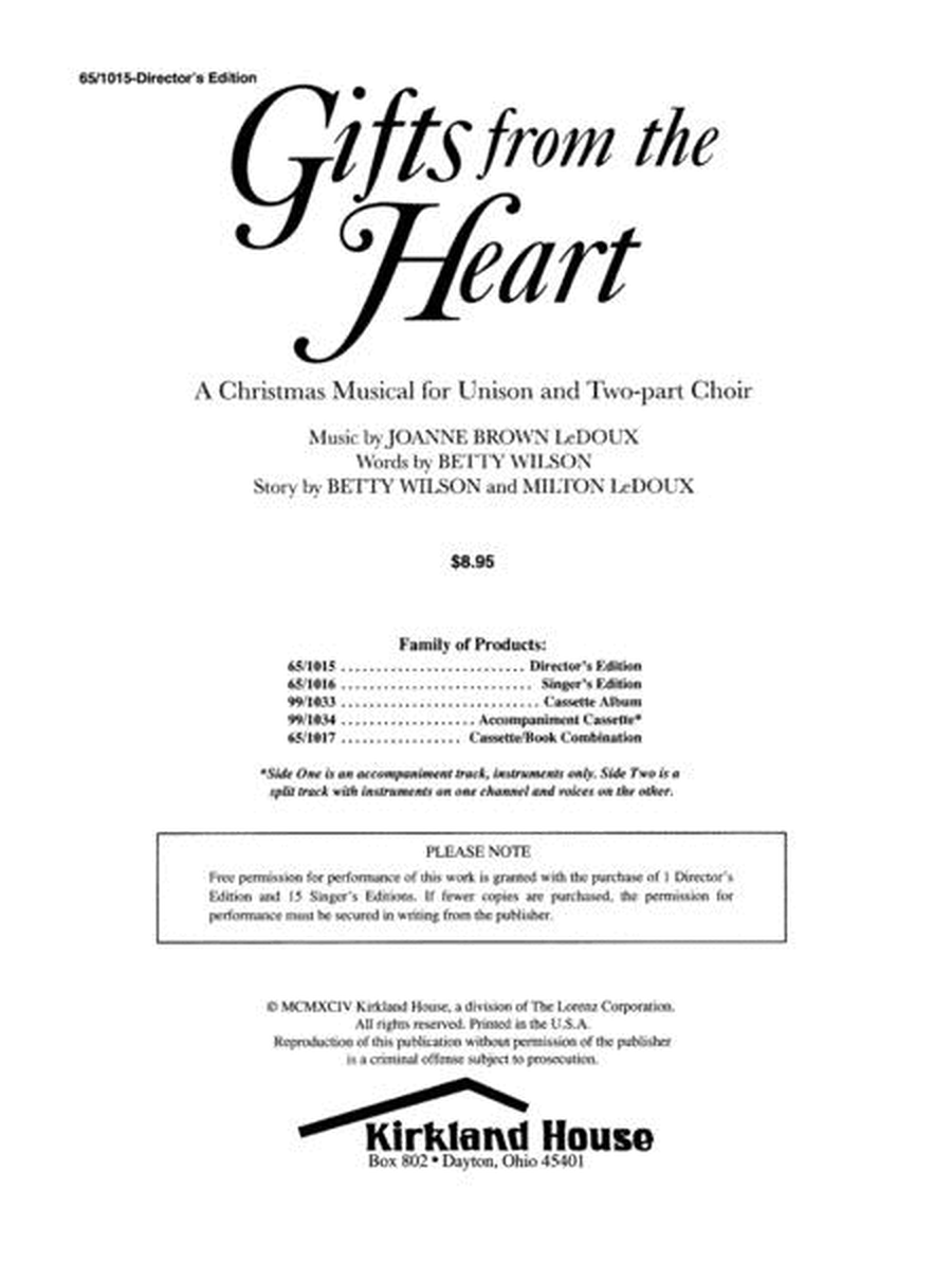 Gifts from the Heart - Director Ed