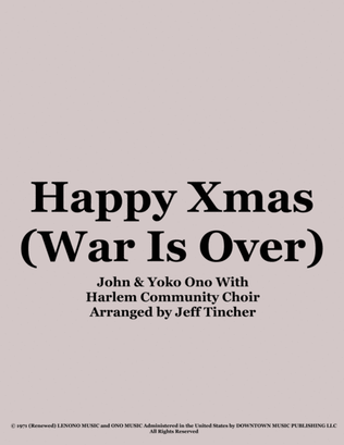 Book cover for Happy Xmas (war Is Over)