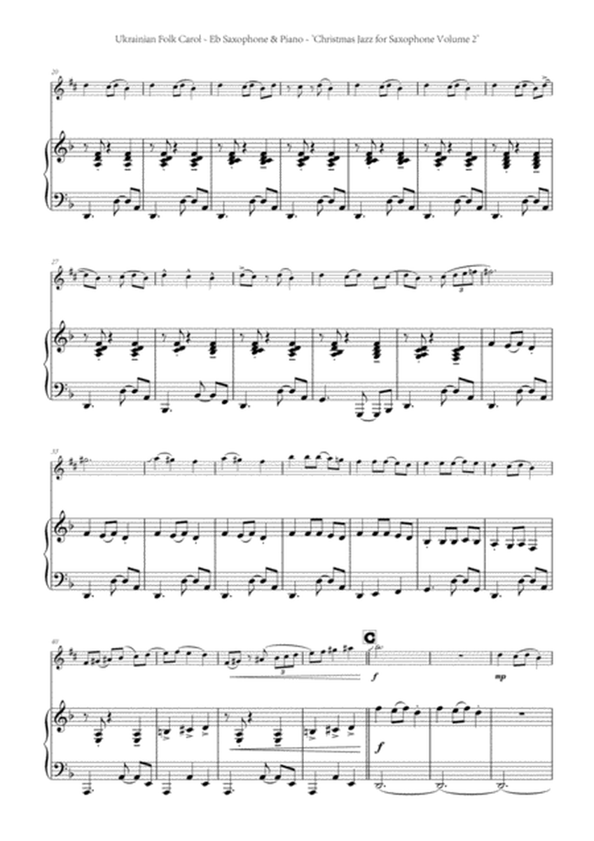 Ukrainian Folk Carol - Eb Saxophone and Piano (swing style!) by Chris Lawry and Keri Degg. Includes image number null