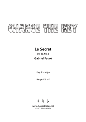 Le Secret - Eb Major