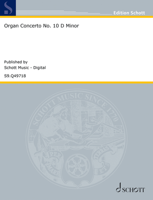 Organ Concerto No. 10 D Minor
