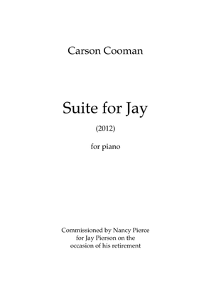 Book cover for Carson Cooman - Suite for Jay for piano