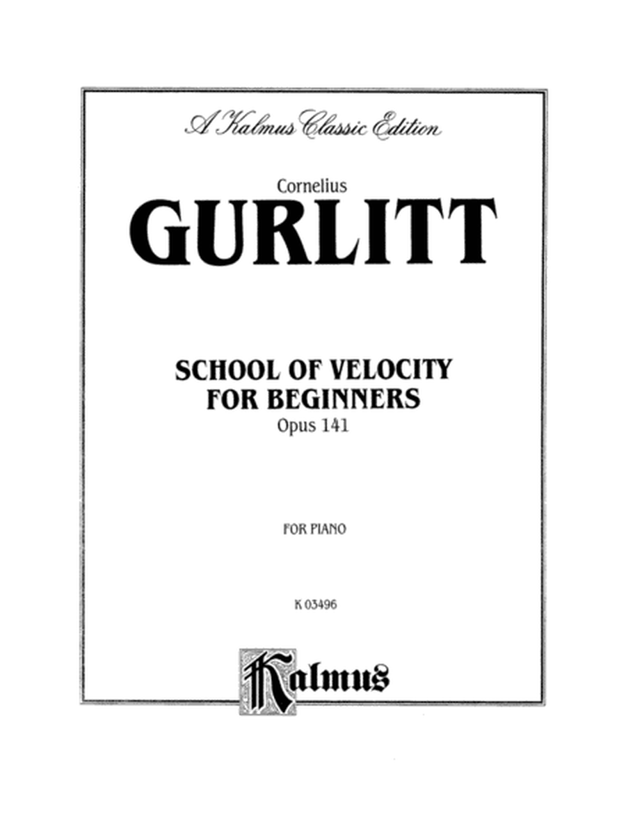 School of Velocity for Beginners, Op. 141