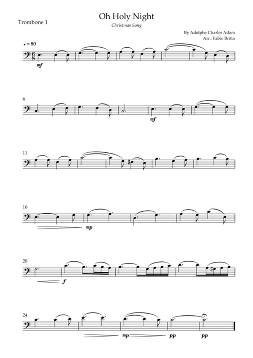Oh Holly Night (Christmas Song) for Trombone Quartet image number null