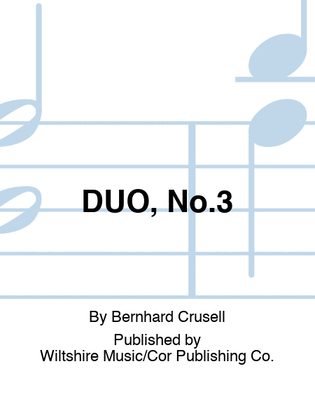 Book cover for DUO, No.3