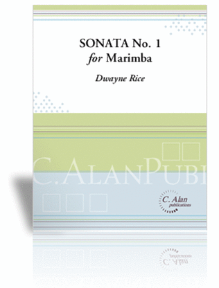 Book cover for Sonata No. 1 for Marimba