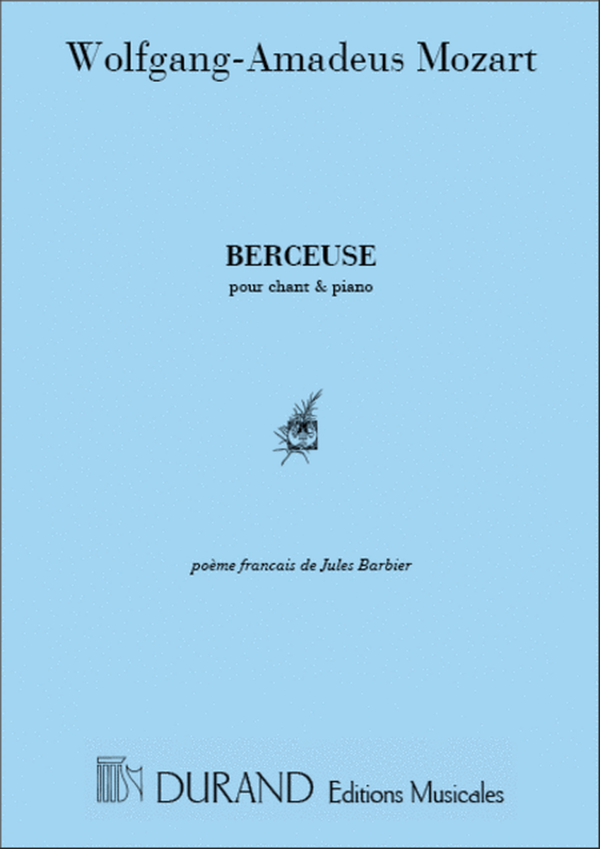 Berceuse Chant-Piano (Poeme De Jules Barbier