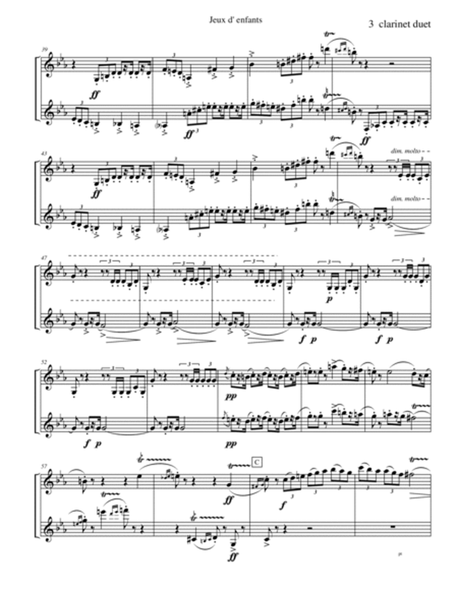 Bizet - Children's Games for Clarinet Duet image number null