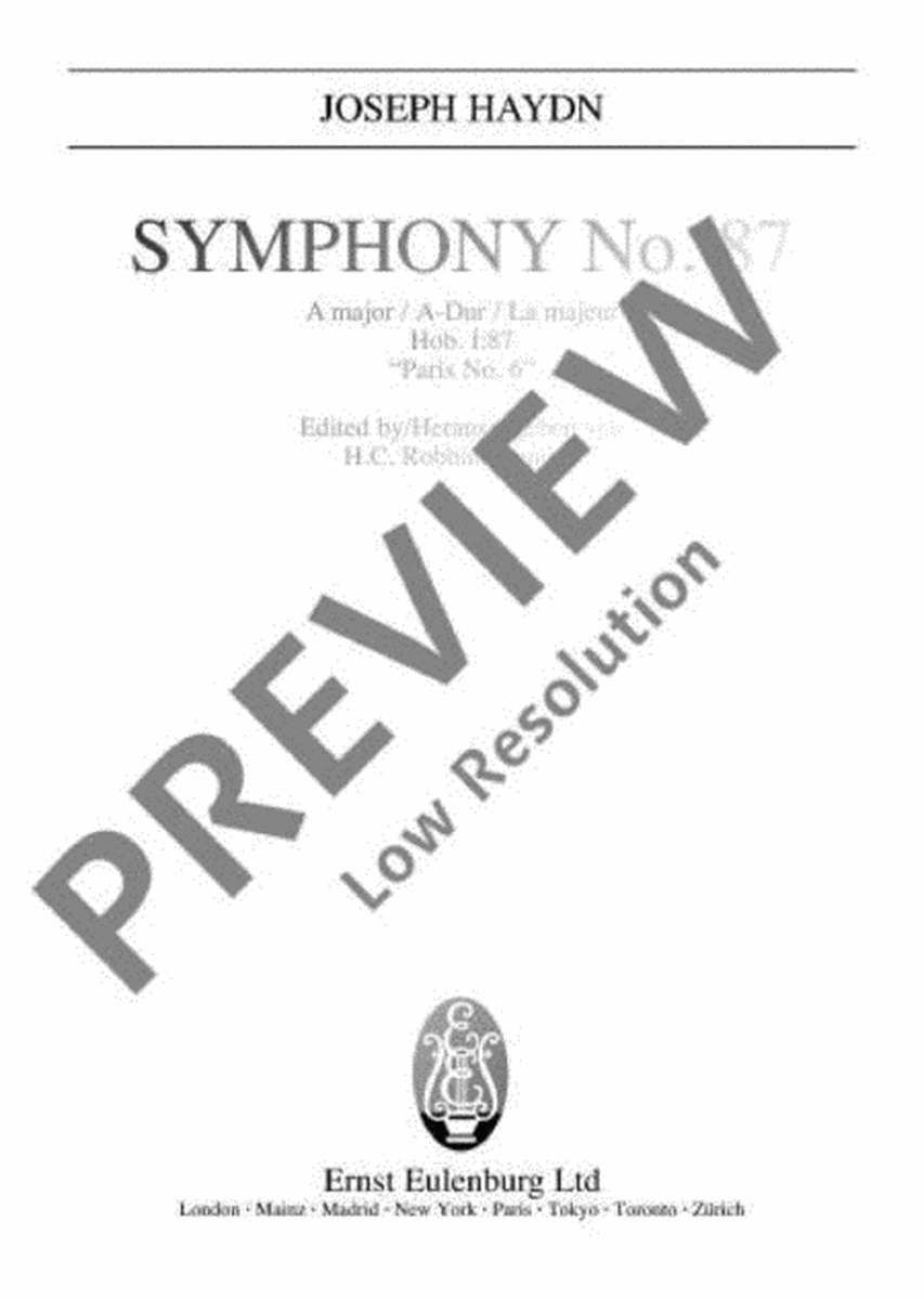 Symphony No. 87 A major