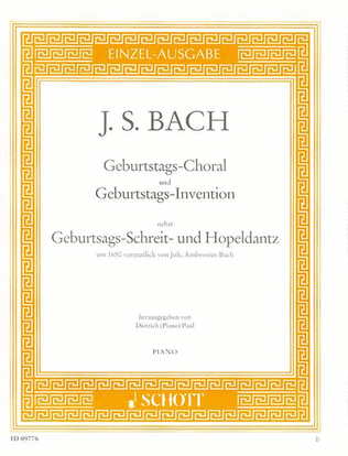 Book cover for Bach Js Geburtstags-choral S.pft