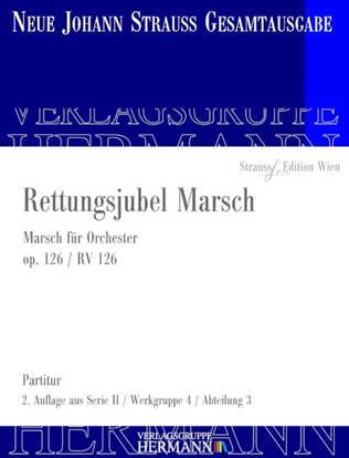 Book cover for Rettungsjubel Marsch Op. 126 RV 126