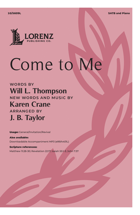 Book cover for Come to Me