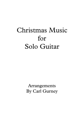 Book cover for Christmas Music for Solo Guitar