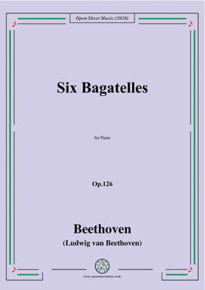 Book cover for Beethoven-Six Bagatelles,Op.126,for Piano