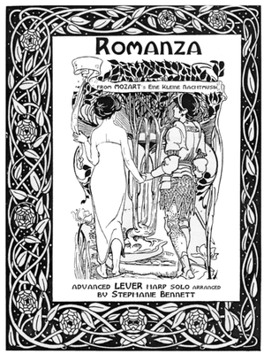 Book cover for Romanza from Eine Kleine Nachtmusik (LEVER harp version)