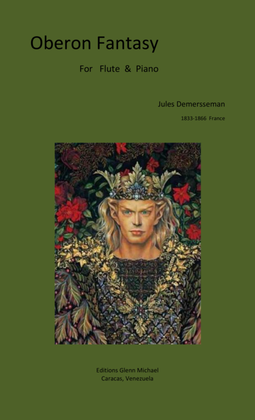 Book cover for Oberon Fantasy, for flute & piano