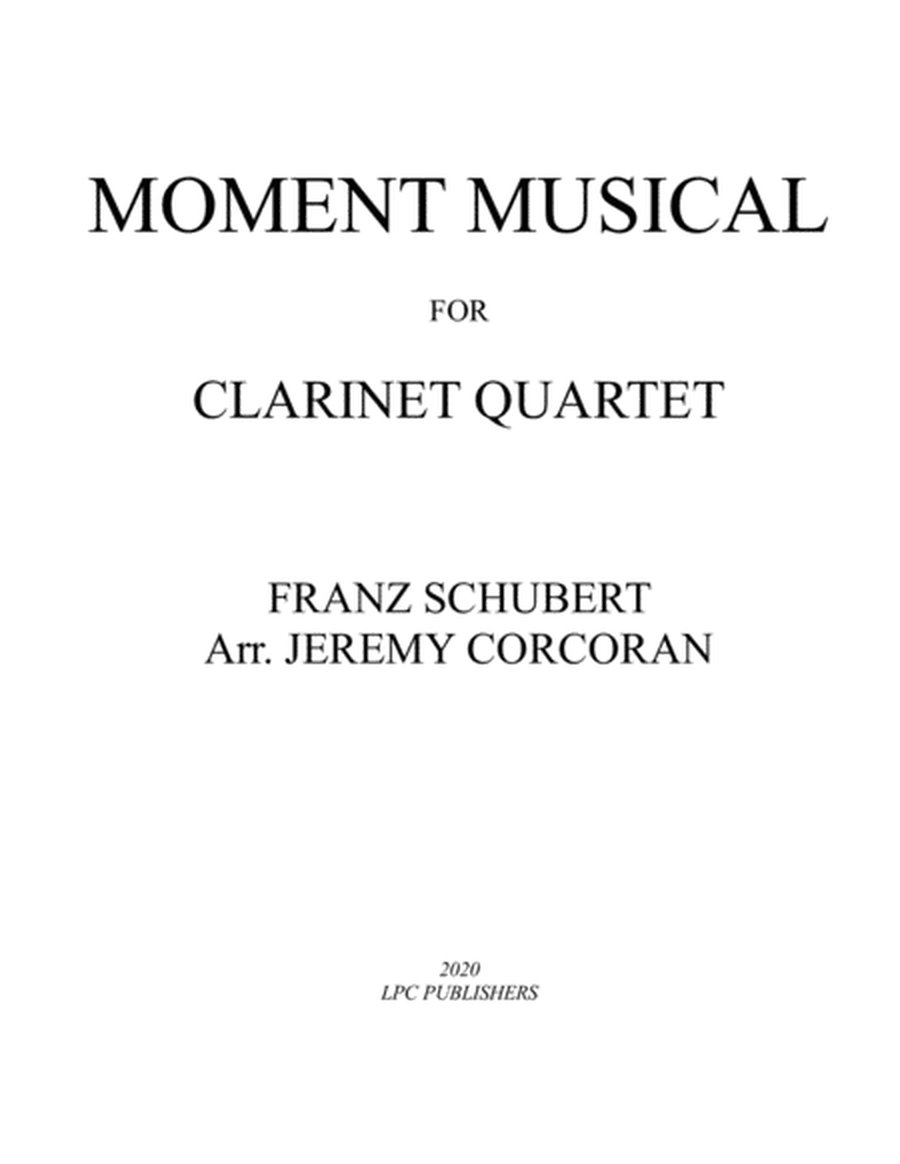 Moment Musical for Clarinet Quartet image number null