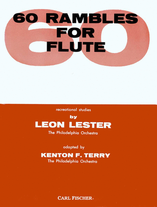 Book cover for 60 Rambles For Flute