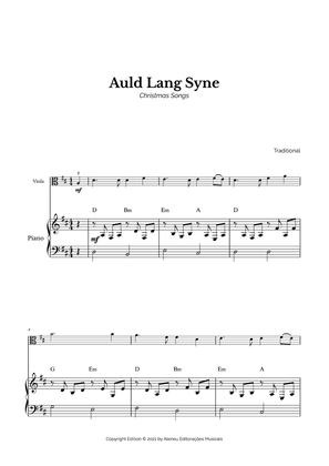 Book cover for Auld Lang Syne for Easy Viola and Piano