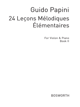 24 Elementary Studies For Violin And Piano Book 2