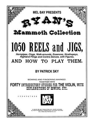 Book cover for Ryan's Mammoth Collection of Fiddle Tunes