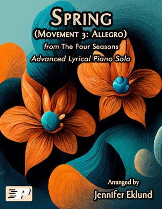 Book cover for Spring Theme from "The Four Seasons" (Movement 3) Advanced Lyrical Solo