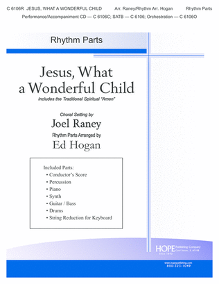 Book cover for Jesus, What a Wonderful Child with Amen