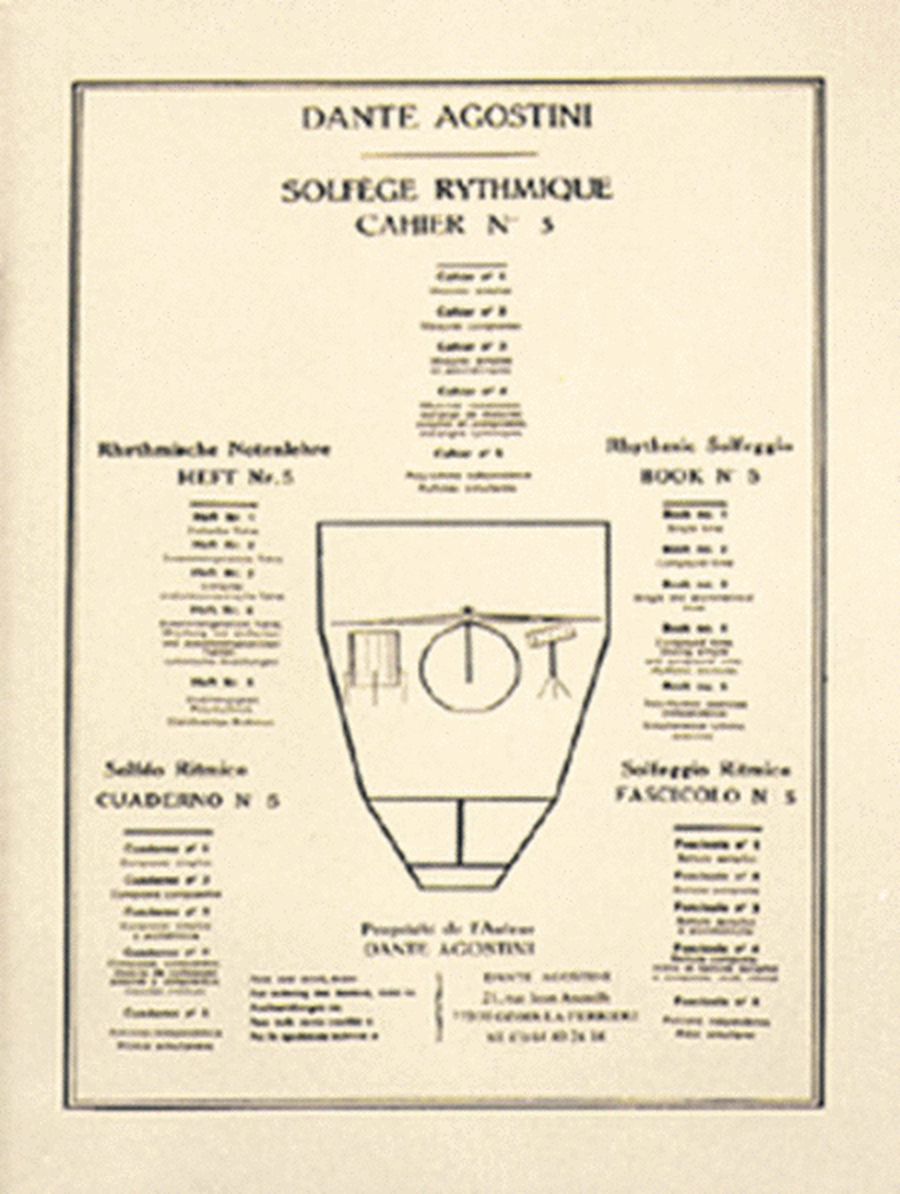 Solfege rythmique - Volume 5