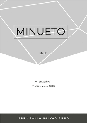 Book cover for MINUETO - BACH OBOE TRIO