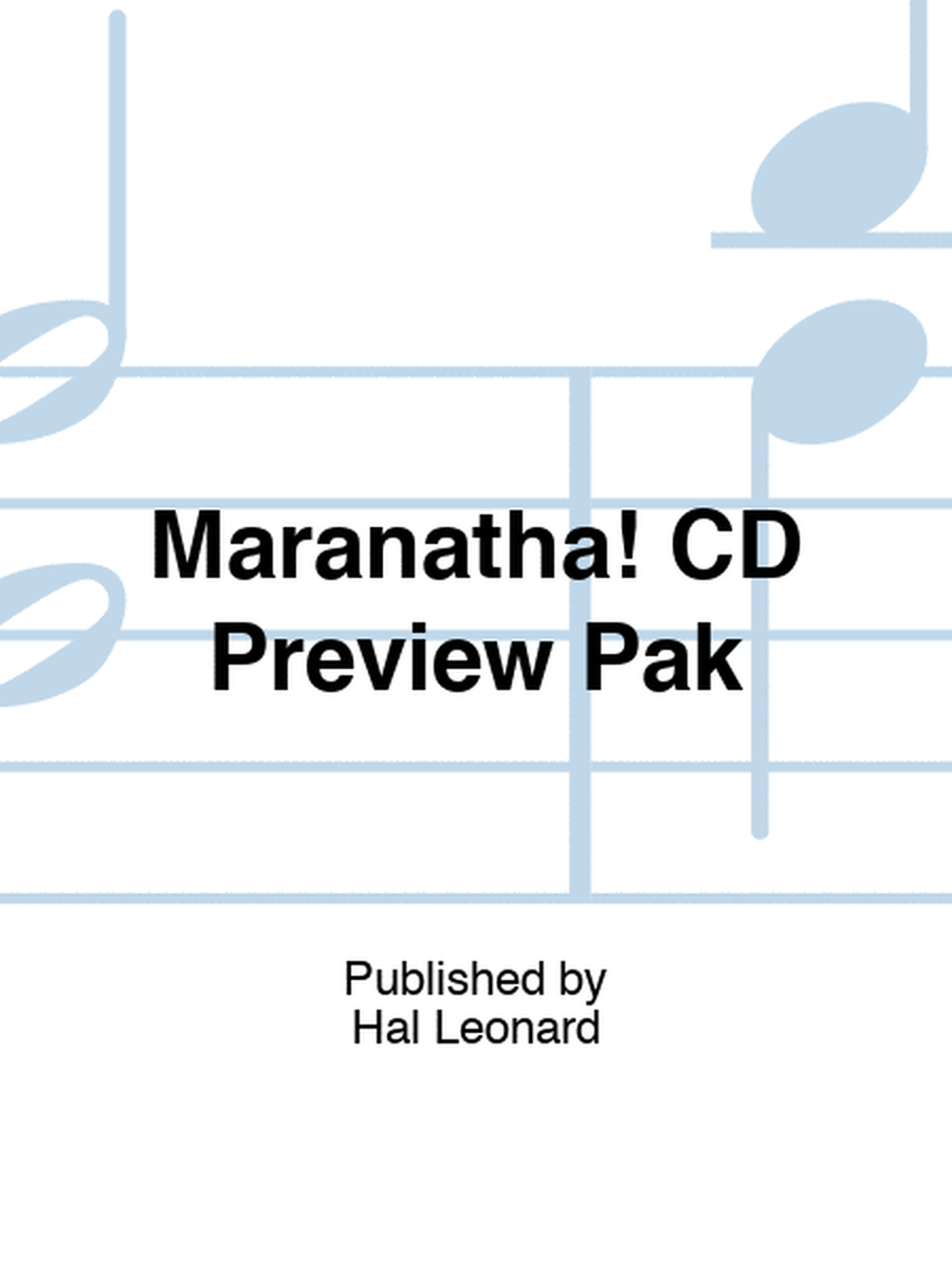 Maranatha! CD Preview Pak