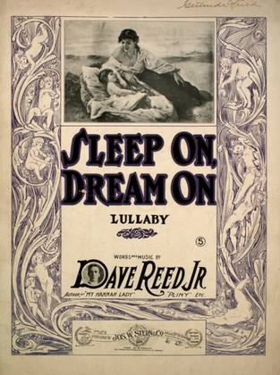 Book cover for Sleep On, Dream On. Lullaby