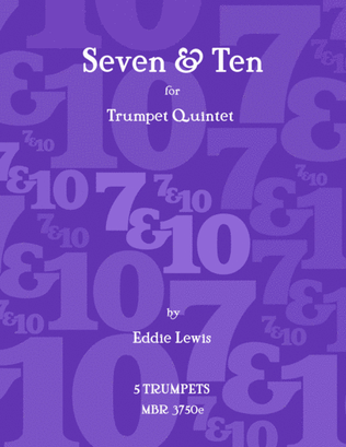 Book cover for Seven & Ten for Trumpet Quintet by Eddie Lewis