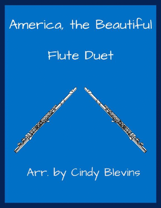 Book cover for America, the Beautiful, Flute Duet