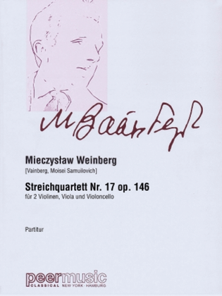 Book cover for String Quartet No. 17