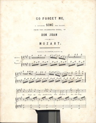 Book cover for Go Forget Me. A Favorite Song
