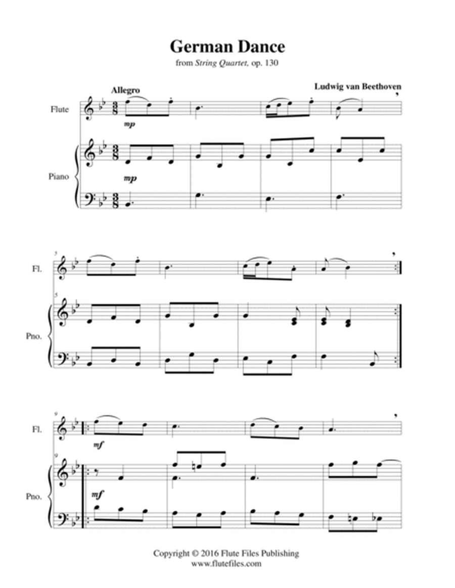 German Dance, op. 130 - Flute Solo image number null