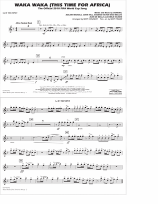 Book cover for Waka Waka (This Time For Africa) (arr. Matt Conaway) - 1st Bb Trumpet