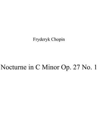 Nocturne in C Minor Op. 27 No. 1