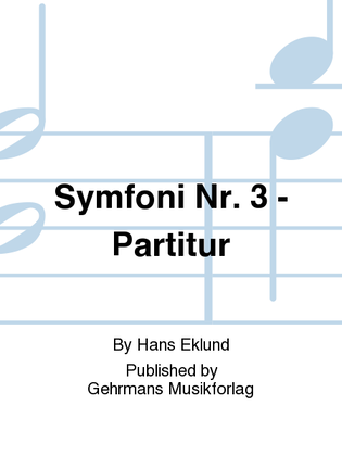 Book cover for Symfoni Nr. 3 - Partitur