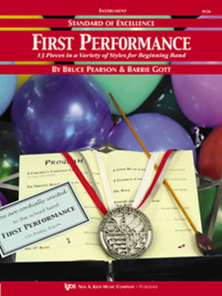 Book cover for Standard of Excellence First Performance, 1st/2nd Alto Sax