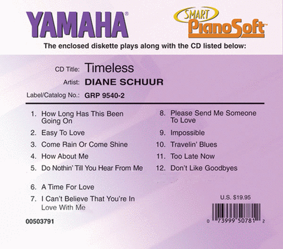 Diane Schuur - Timeless - Piano Software