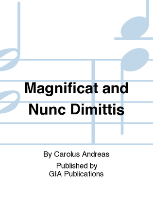 Book cover for Magnificat and Nunc dimittis