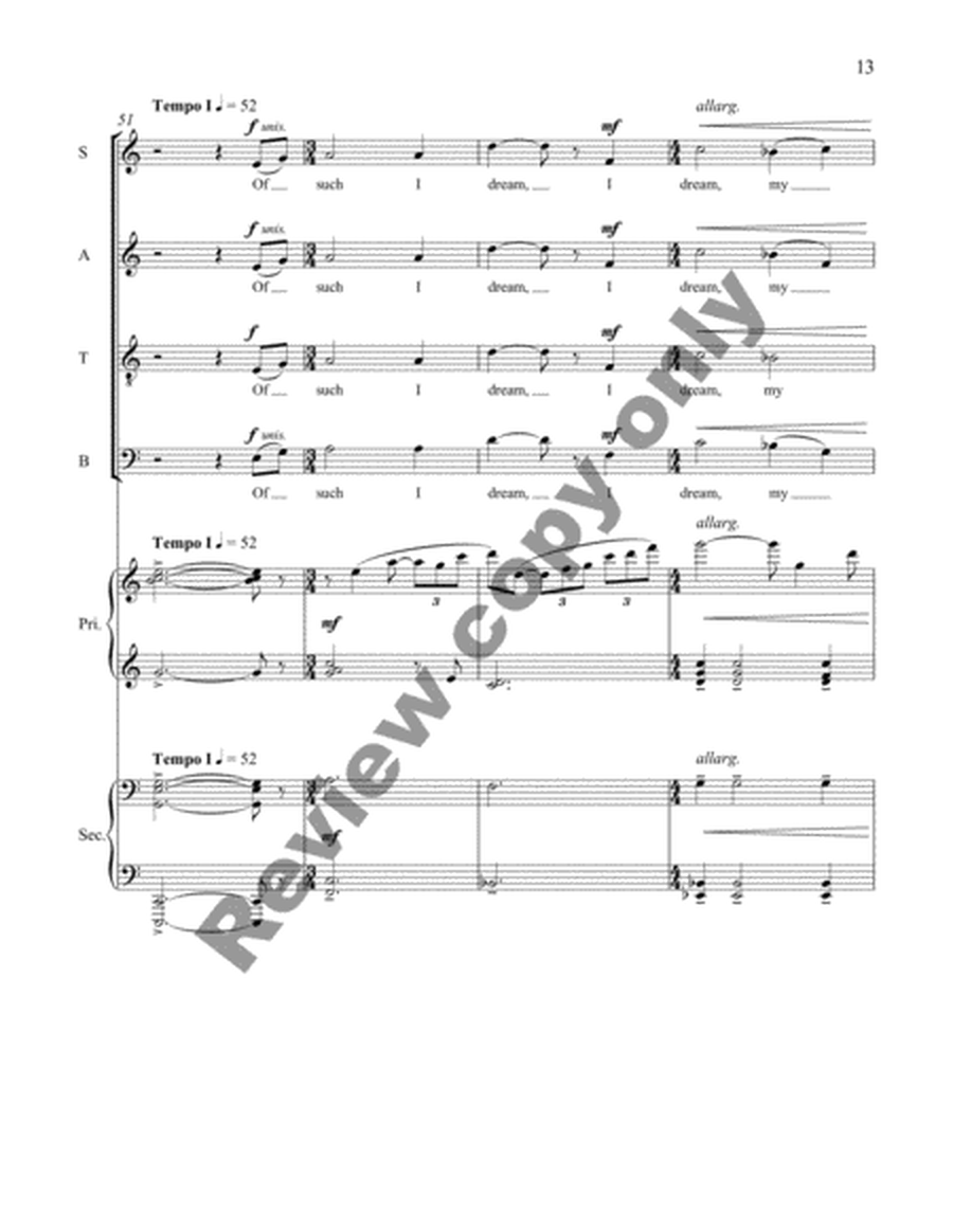 I Dream a World (Piano/Choral Score) image number null