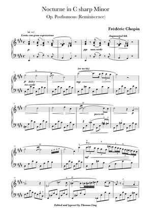 Nocturne in C sharp Minor (Op. posthumous) - Reminiscence