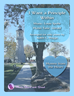 Book cover for I Want a Principle Within for Solo Piano