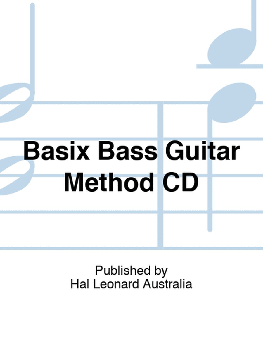Basix Bass Guitar Method CD