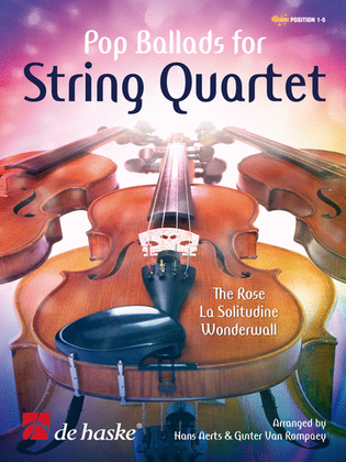 Book cover for Pop Ballads for String Quartet