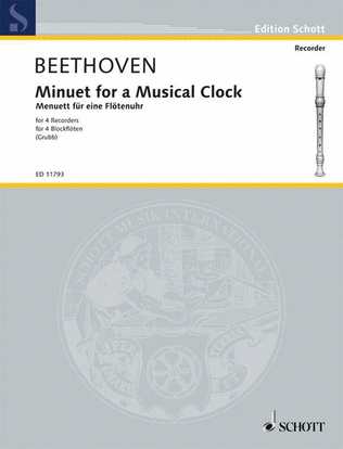 Book cover for Minuet for a Musical Clock