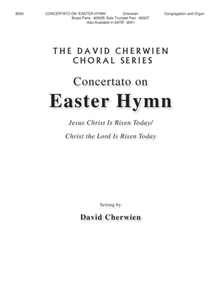 Book cover for Concertato on "Easter Hymn"