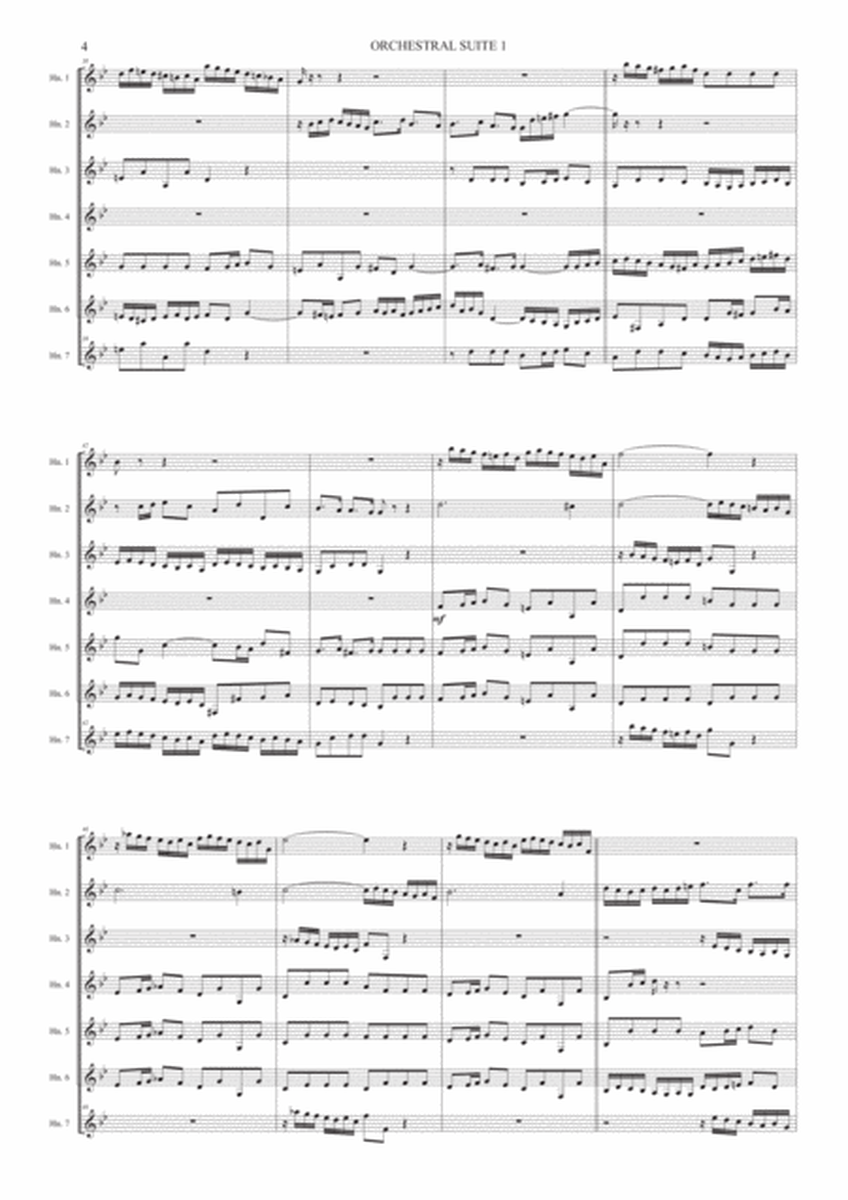 Orchestral Suite 1 (Overture) - French Horn ensemble image number null